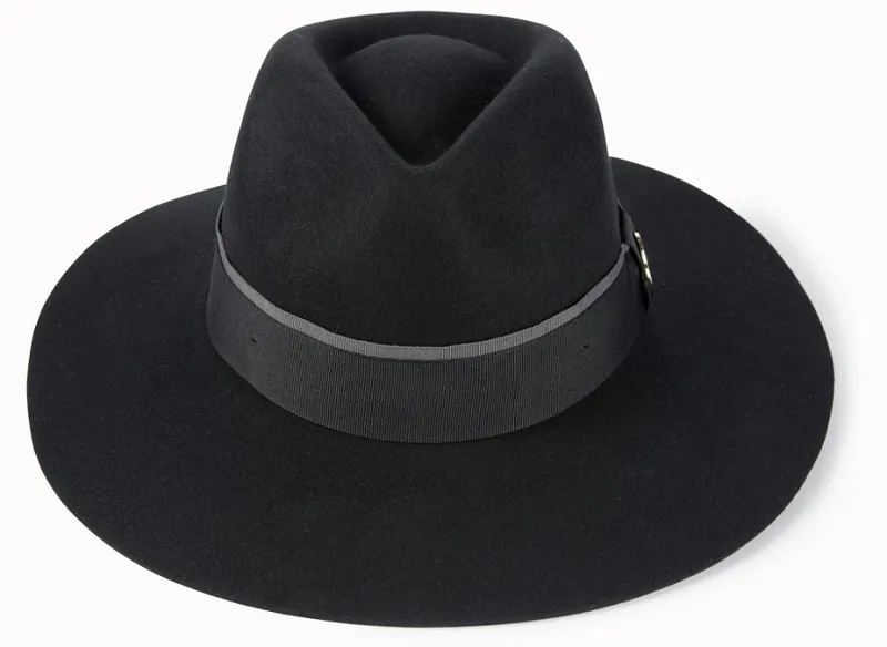 Hicks and Brown Oxley Fedora in Black-1